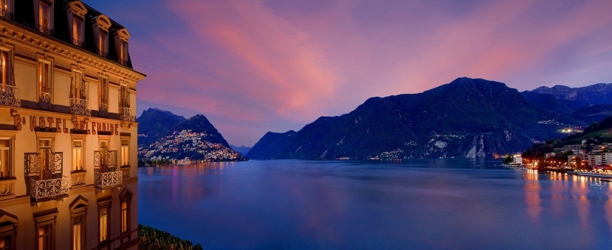 Hotel Splendide Royal Lugano Buitenkant foto Lake Lugano