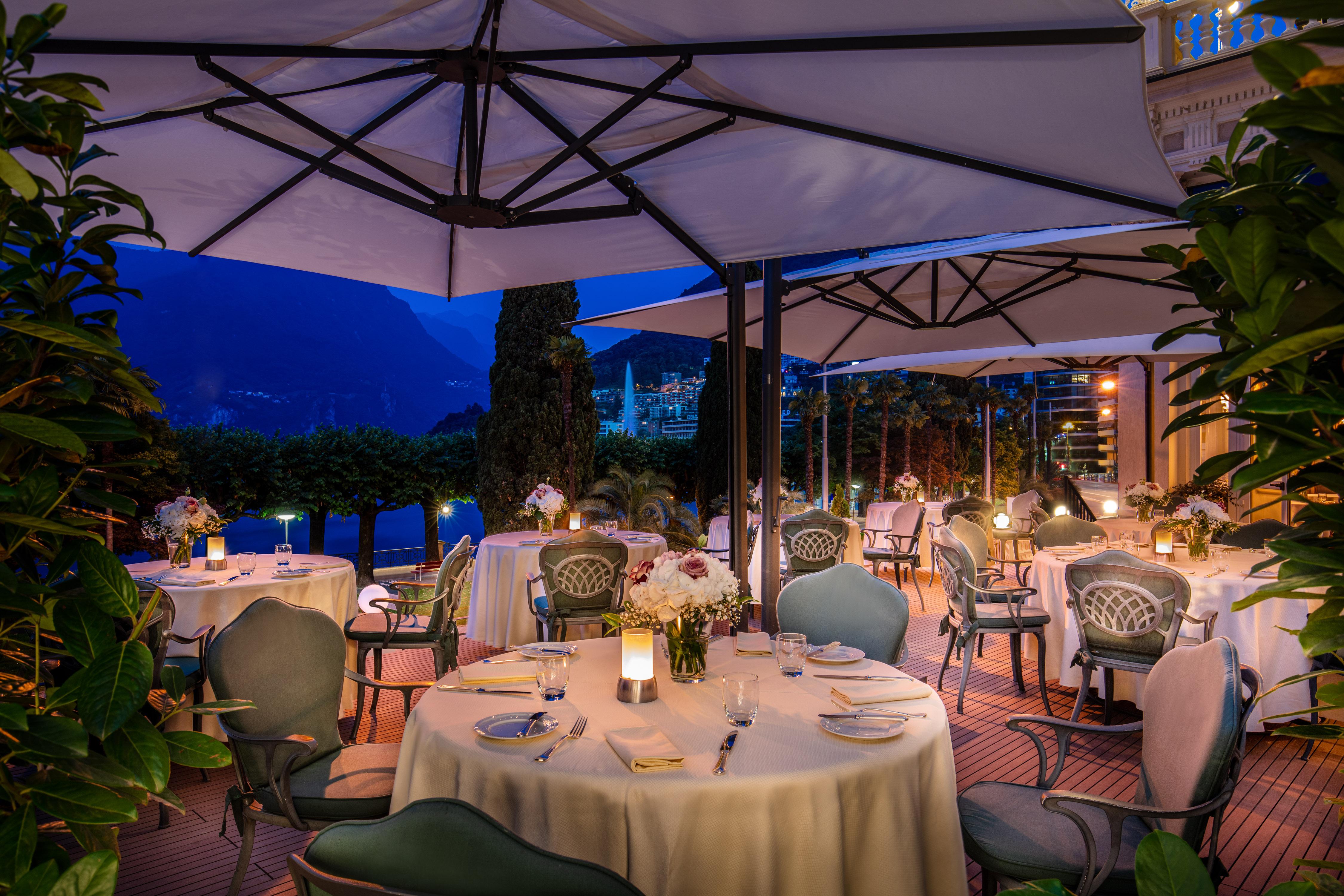 Hotel Splendide Royal Lugano Buitenkant foto The restaurant