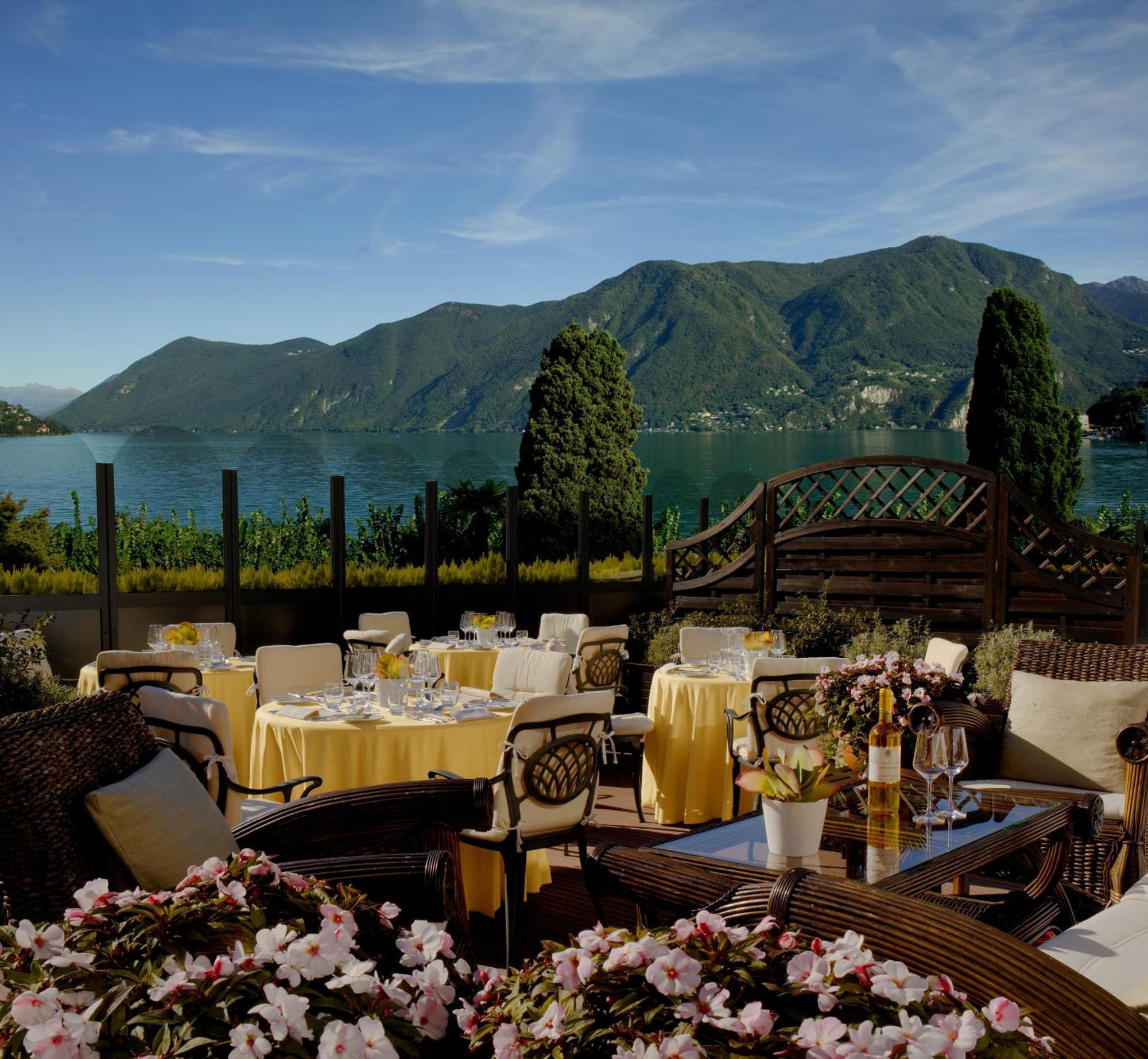 Hotel Splendide Royal Lugano Restaurant foto The Lake Como terrace