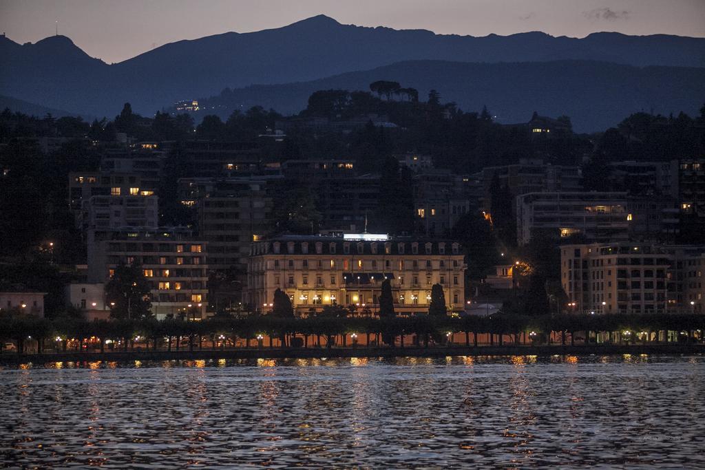 Hotel Splendide Royal Lugano Buitenkant foto View of the hotel from the sea