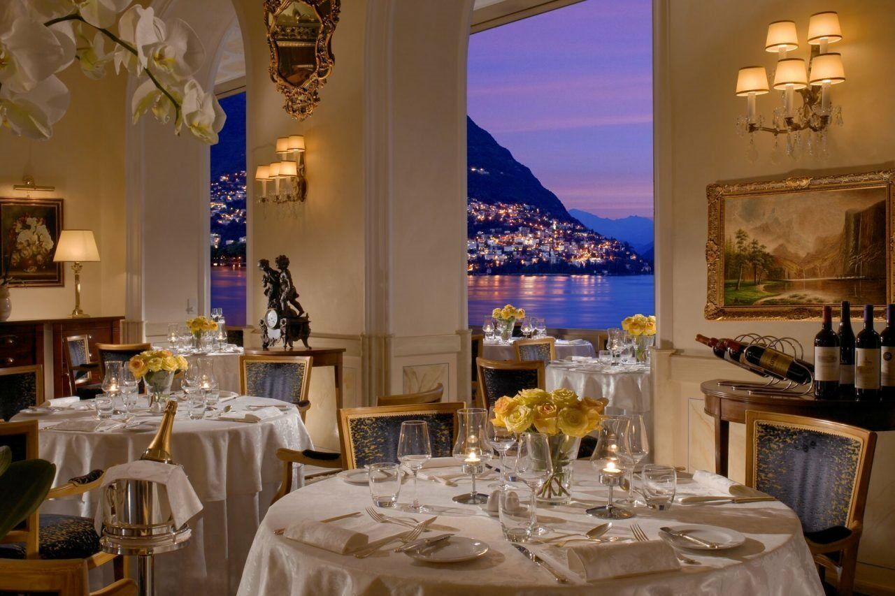 Hotel Splendide Royal Lugano Buitenkant foto The restaurant